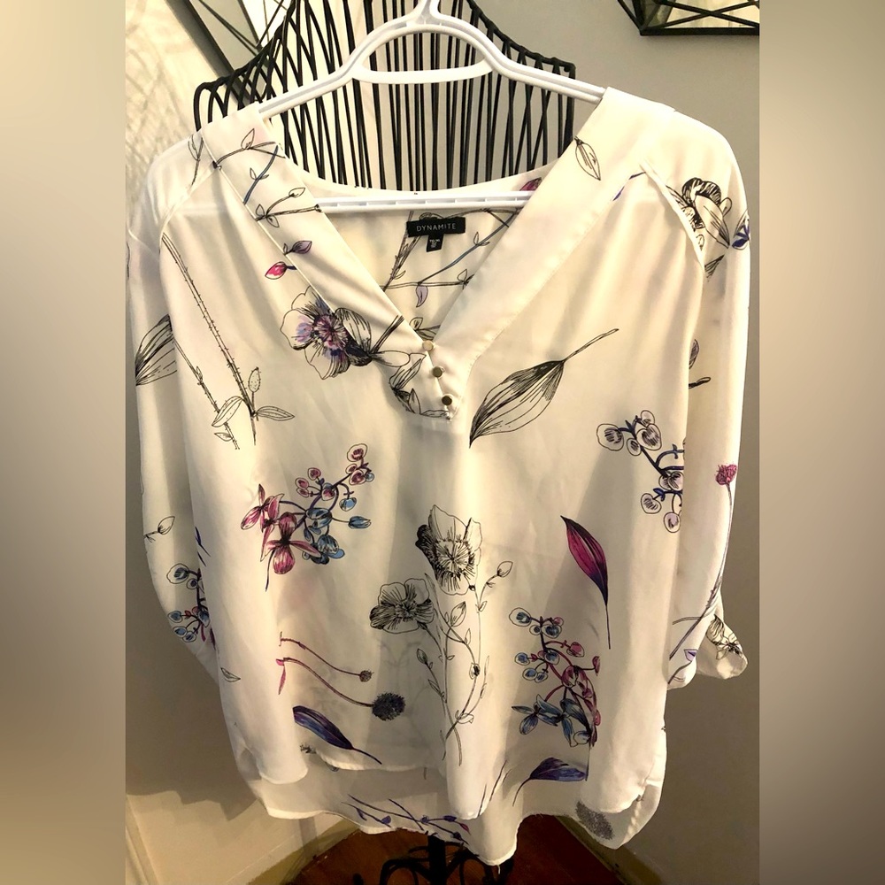 Extra large floral blouse from Dynamite
